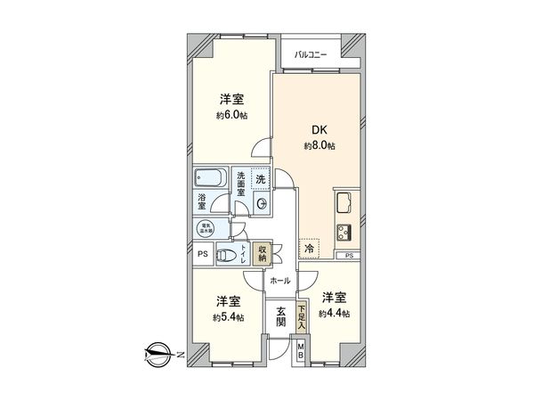本厚木ハイツ 間取図(平面図)