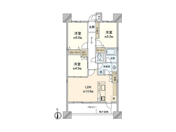 タマレジデンス本厚木 間取図(平面図) 間取図(平面図)