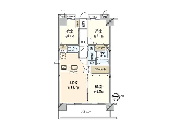 レクセルプラザ本厚木 間取図(平面図) レクセルプラザ本厚木 間取図(平面図)