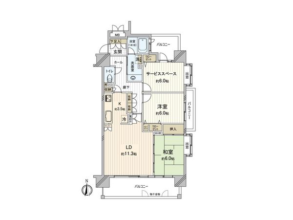 ポレスター本厚木 間取図(平面図) ポレスター本厚木 間取図(平面図)