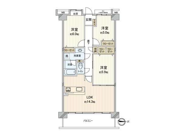 ファミール本厚木 間取図