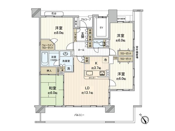 日神パレステージ秦野中央 間取図(平面図)