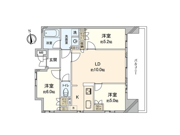 グランスイート本厚木 間取図(平面図) グランスイート本厚木 間取図(平面図)