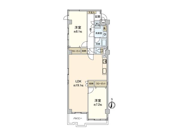 タック本厚木 間取図(平面図) タック本厚木 間取図(平面図)