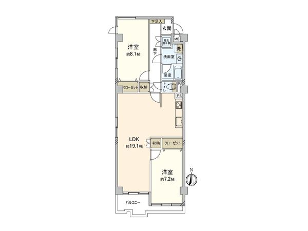 タック本厚木 間取図(平面図) タック本厚木 間取図(平面図)