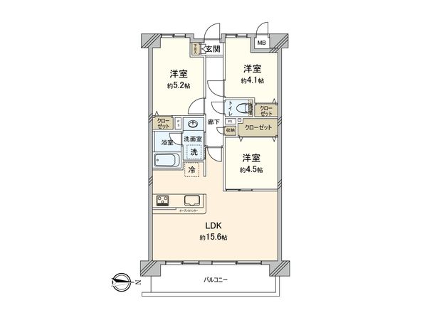 ダイアパレス本厚木第6 間取図(平面図) ダイアパレス本厚木第6 間取図(平面図)