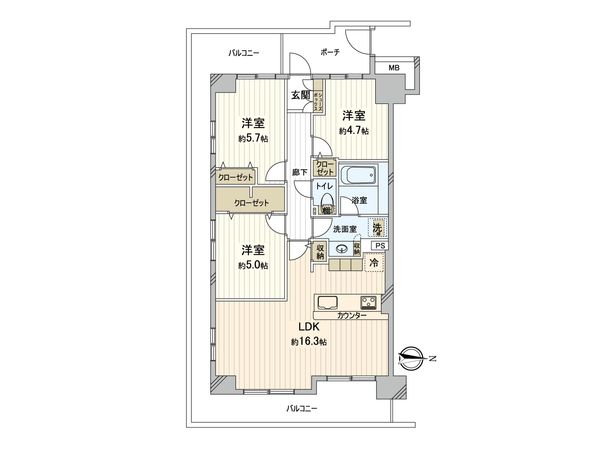 シャリエ本厚木 間取図(平面図) シャリエ本厚木 間取図(平面図)