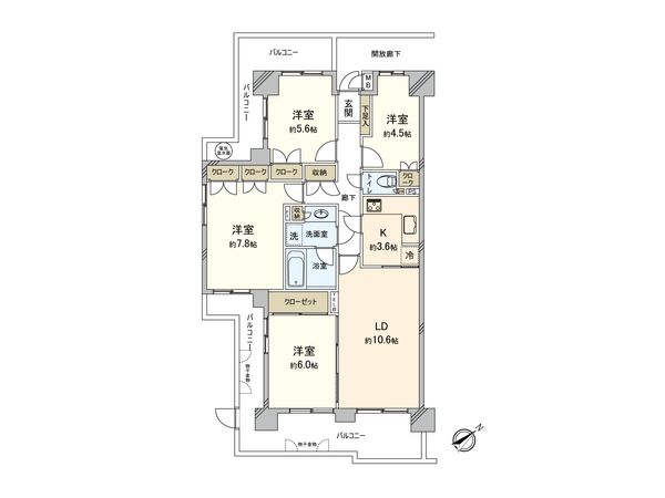 東海大学前パークホームズ 間取図(平面図) 東海大学前パークホームズ 間取図(平面図)