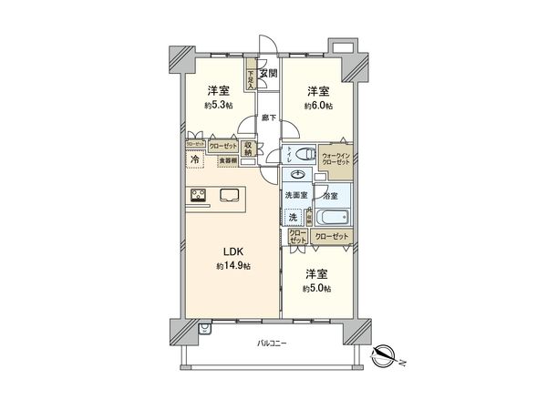 パレステージ本厚木 間取図(平面図) パレステージ本厚木 間取図(平面図)