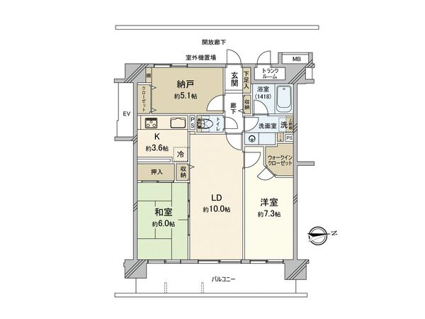 エクラン本厚木 間取図(平面図) エクラン本厚木 間取図(平面図)