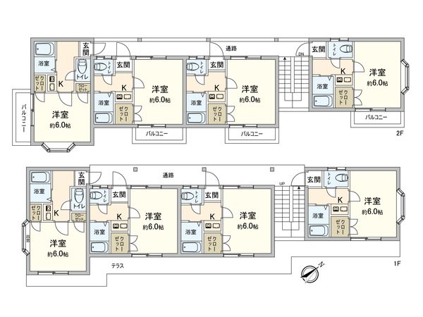 秦野市南矢名1丁目(カールヘルム) 間取図(平面図) 秦野市南矢名1丁目(カールヘルム) 間取図(平面図)