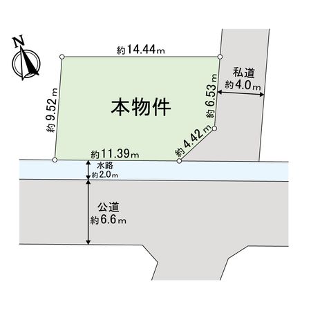 座間市入谷西5丁目 古屋付き土地 区画図 座間市入谷西5丁目 古屋付き土地 区画図