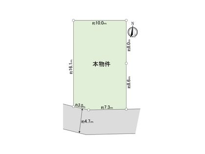 座間市入谷東3丁目 土地 区画図