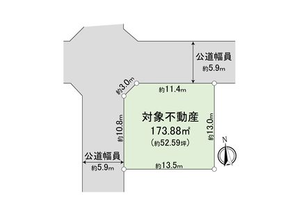 海老名市杉久保北4丁目 土地 区画図