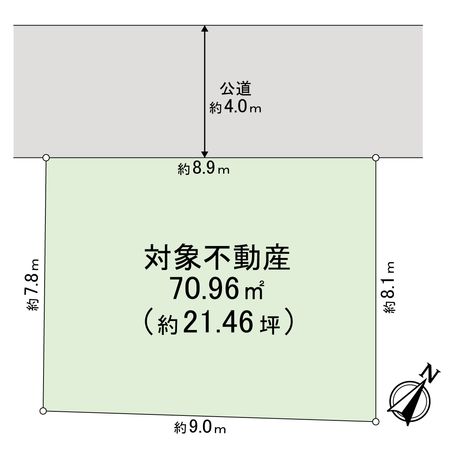 宇都宮市吉野2丁目 土地 区画図 宇都宮市吉野2丁目 土地 区画図