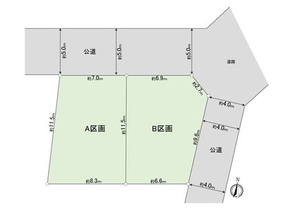 海老名市国分南2丁目 A区画 区画図