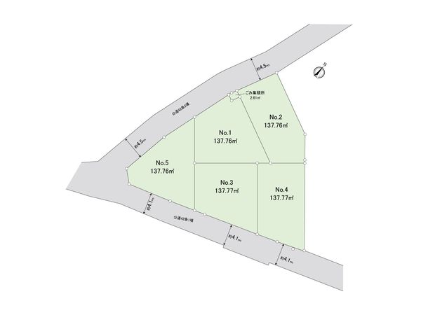 伊勢原市東大竹 3区画 区画図 伊勢原市東大竹 3区画 区画図