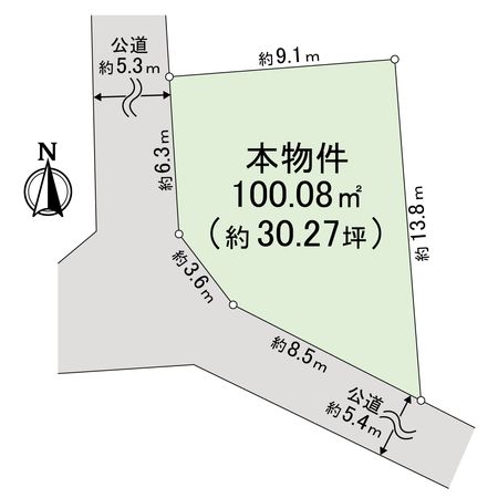 海老名市国分南4丁目 土地 区画図