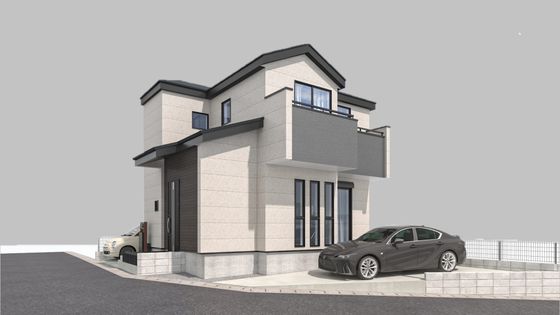 海老名市国分南4丁目 土地 建物プラン例 (パース･外観)