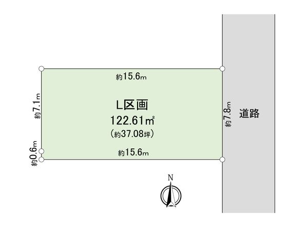 座間市東原3丁目 土地 L区画 区画図