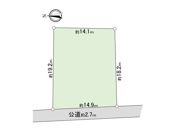 座間市入谷東3丁目 土地 間取図