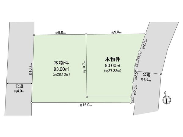 高座郡寒川町宮山 1区画 区画図