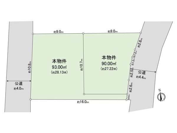 高座郡寒川町宮山 1区画 間取図