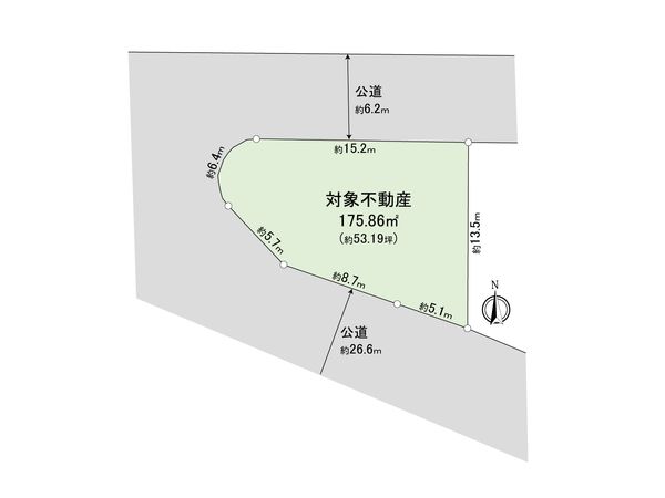 海老名市国分南3丁目 古屋付き土地 区画図 区画図