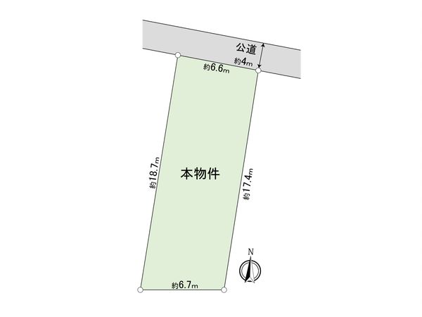 海老名市国分北3丁目 古屋付き土地 区画図 海老名市国分北3丁目 古屋付き土地 区画図