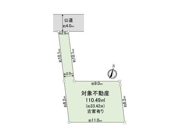 綾瀬市深谷上7丁目 土地 区画図