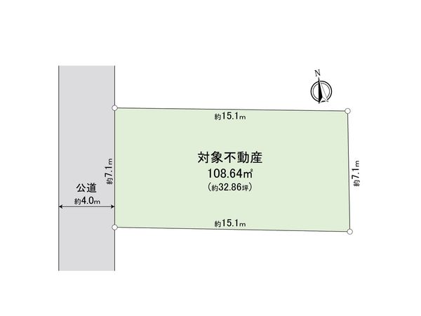 座間市南栗原6丁目 土地 区画図