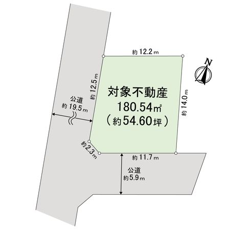 海老名市国分寺台2丁目 古屋付き土地 区画図