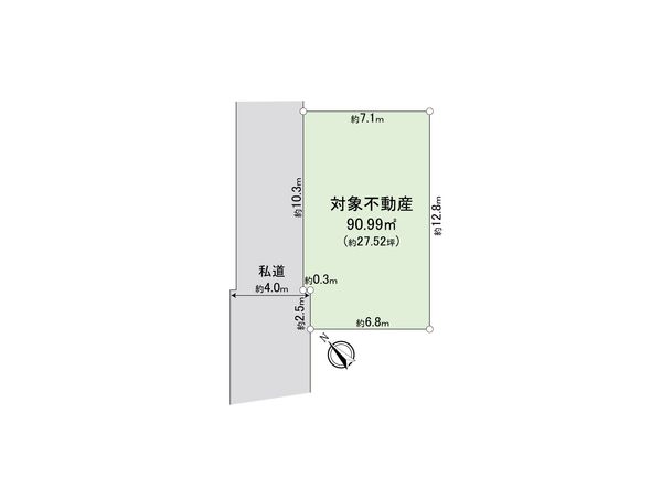 高座郡寒川町中瀬 土地 区画図 区画図