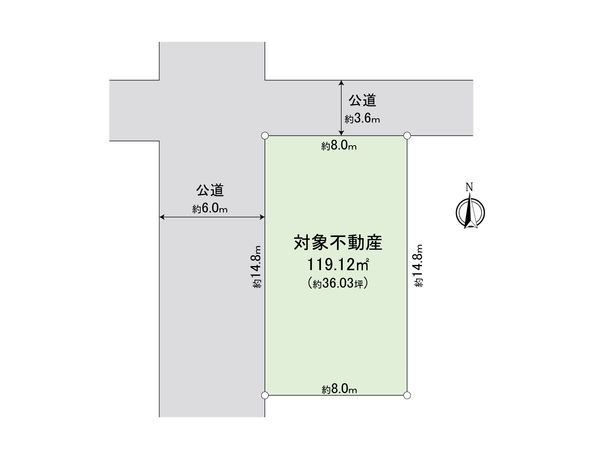 座間市新田宿 古家付土地 区画図 座間市新田宿 古家付土地 区画図