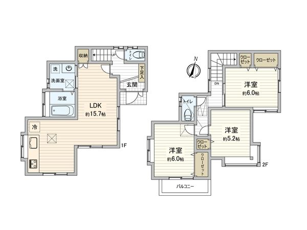 海老名市国分南4丁目 戸建 間取図(平面図)