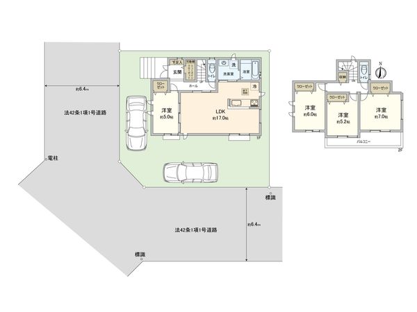 綾瀬市綾西4丁目 新築戸建 間取図(平面図)