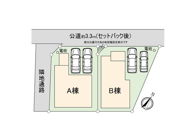 座間市栗原中央4丁目 新築戸建 B棟 区画図