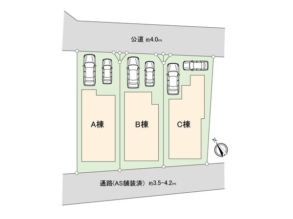 綾瀬市深谷上5丁目 新築戸建 A棟 区画図