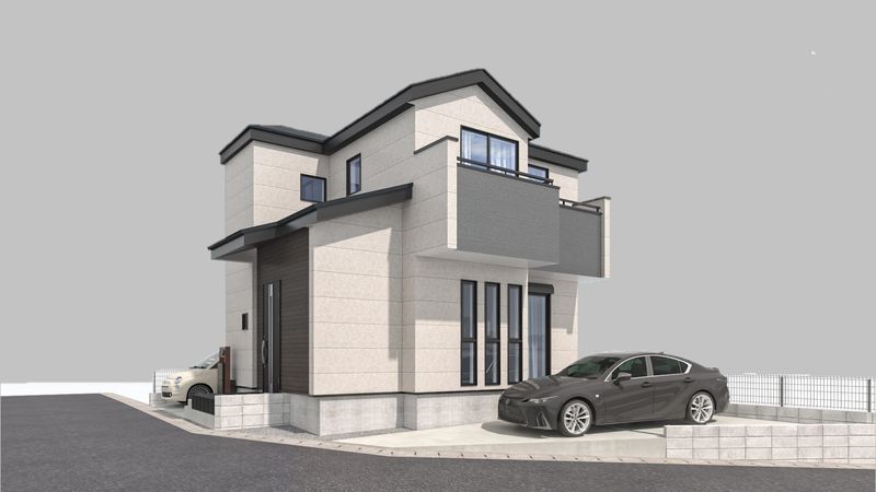 海老名市国分南4丁目 新築戸建 外観パース図 外観パース図