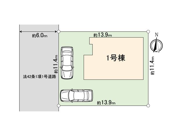 綾瀬市小園南2丁目 新築戸建 1号棟 間取図(平面図)