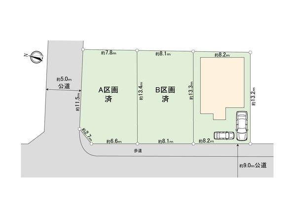 綾瀬市寺尾台2丁目 新築戸建 全体区画図 綾瀬市寺尾台2丁目 新築戸建 全体区画図
