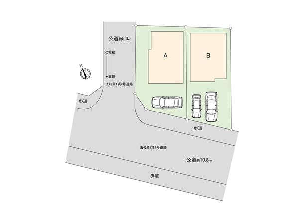 海老名市国分寺台4丁目 新築戸建A号棟 区画図 区画図