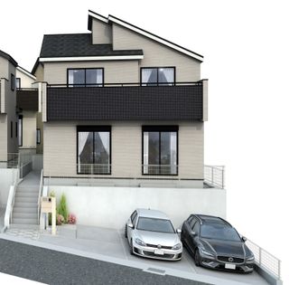 伊勢原市東大竹 新築戸建4号棟 外観パース図