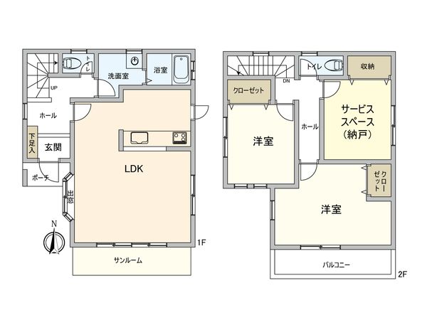海老名市大谷南3丁目 戸建 間取図(平面図)