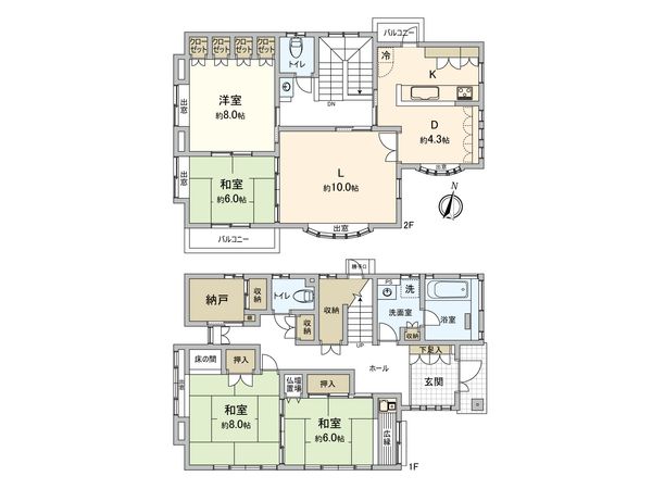 綾瀬市寺尾南3丁目 戸建 間取図(平面図)