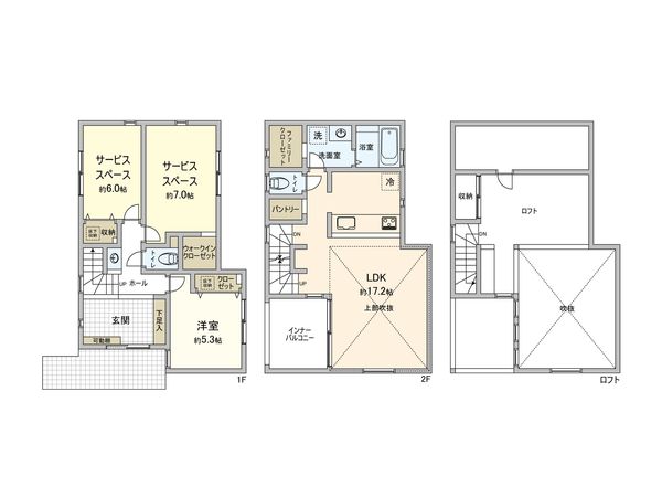 綾瀬市綾西5丁目 新築戸建 B棟 間取図(平面図)