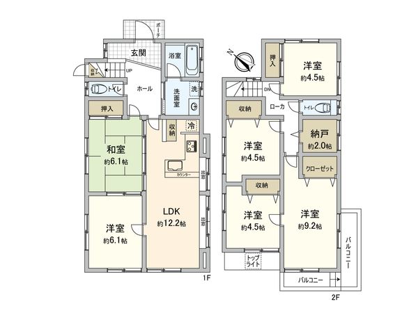海老名市社家 戸建 間取図(平面図) 海老名市社家 戸建 間取図(平面図)