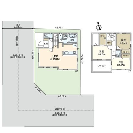 海老名市国分寺台1丁目 新築戸建 1号棟 間取図(平面図) 海老名市国分寺台1丁目 新築戸建 1号棟 間取図(平面図)