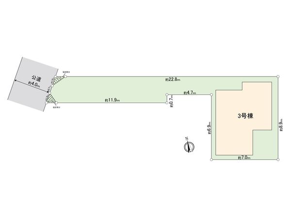 海老名市上郷3丁目 新築戸建 3号棟 区画図