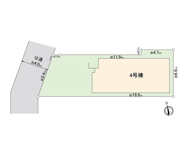 海老名市上郷3丁目 新築戸建 4号棟 区画図
